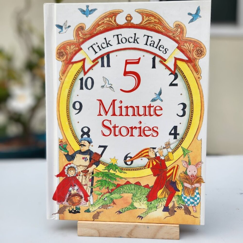 Vintage book Tick Tock Tales 5 Minute Stores Hardcover 1992 children's book Rhym